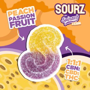 Peach Passion Fruit Sourz Gummies | Peach Passion Gummies